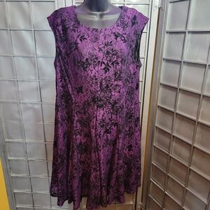 Danny & Nicole purple and black lace dress